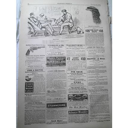 "Reaction," January 28, 1865, cartoon, Harper's Weekly