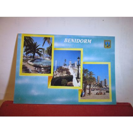 multiview, BENIDORM, SPAIN used postcard 1991 pm =