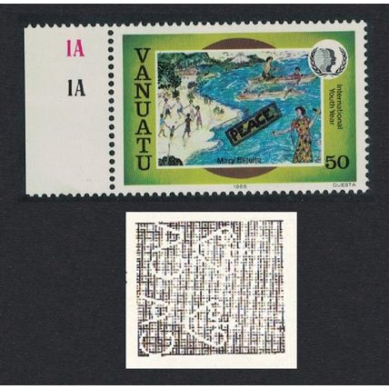 Vanuatu Children's Paintings 50 vatu Watermark Variety 1985 MNH SG#418w