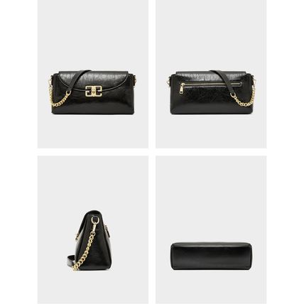 Ladies' Genuine Leather Shoulder Crossbody Bag Lindy Small Bag Black