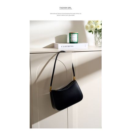 Genuine Leather Women's Tote Bag Black