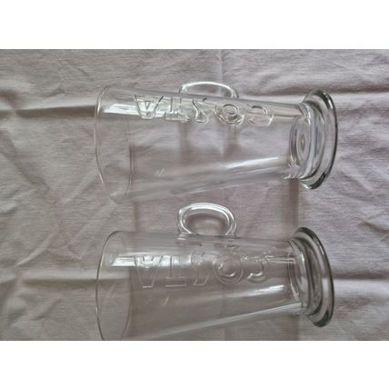 2 Pack Costa Latte - Hot Chocolate Glass 285ml