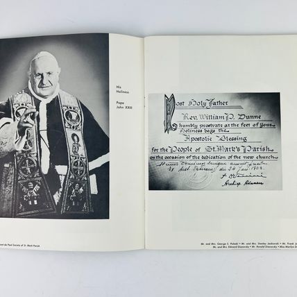 Chicago St Mark Church & Parish Dedication Book 1963