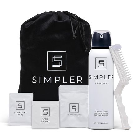 Simpler Hair Color for Men Kit for Full Gray Coverage - Dark Brown Hair Color -