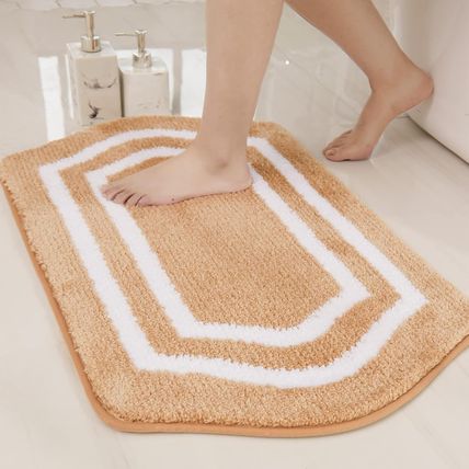 COSY HOMEER Extra Thick Bath Rugs - Anti-Slip Bath Linen Sets Mats Soft Plush 10