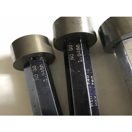 LOT 5 THE PIPE MACHINERY GO NO GO PLUG GAGE NOGO 1.9480,1.9480,1.947,1.947,AA