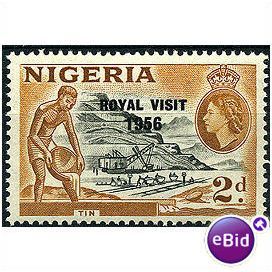 Nigeria 1956 SG81 2d Black & Ochre Royal Visit U/Mint