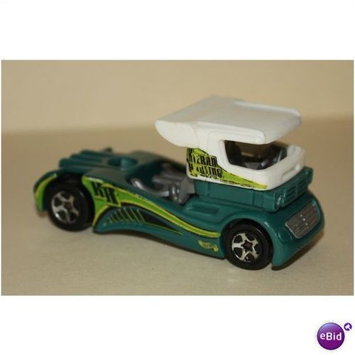Hot Wheels Green & White Semi Fast