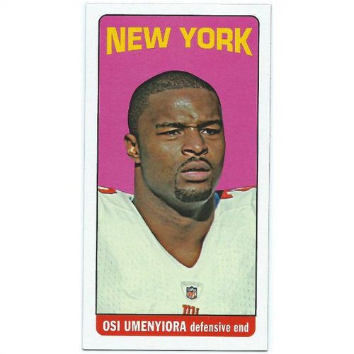 2012 Topps 1965 Mini Tall Boy - #28 - Osi Umenyiora