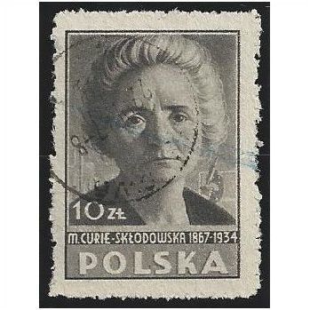 Mi 460 A: 10 Zl. brown-black Definitive Stamp: Polish Culture, line perf. 11.