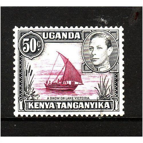 KENYA,UGANDA AND TANGANYIKA 1949 50c PURPLE AND BLACK SG 144EA FINE USED #2