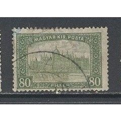 Hungary.SG258 80f Parliament Buildings,Budapest (Green).Fine Used.Jan15