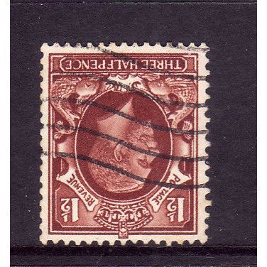 GREAT BRITAIN 1934 SG 441i 1 1/2d RED BROWN WMK INVERTED FINE USED#2
