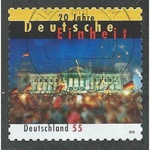 GER 2010 €0.55 (S/A) '20TH ANN REUNIFICATION OF GERMANY' FINE USED (EBID47-706)