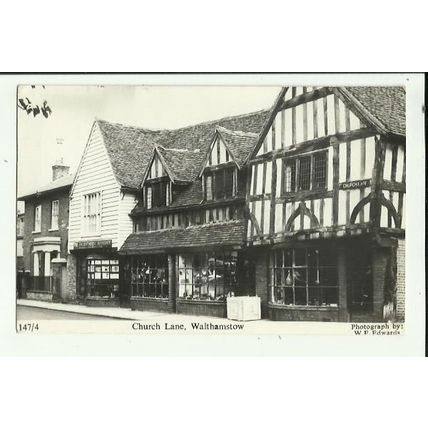 LONDON Walthamstow Church Lane Postcard (Graphic Services 147/4)