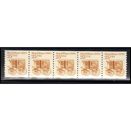 2136 25c Bread Wagon Very Fine MNH Dry Gum PNC 2/5 KA9101
