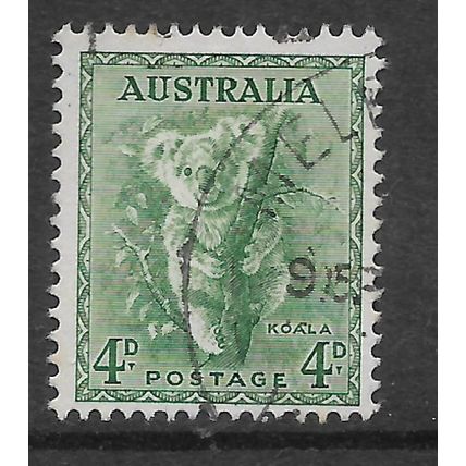 AUSTRALIA 1942 4d KOALA GREEN SG 188 FINE USED#