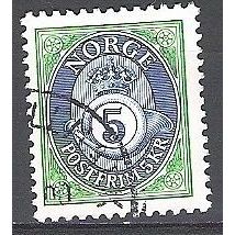 Norge 1992 Michel 1111Y O Cote (2013) 0.50 Euro Cornet postal Cachet rond