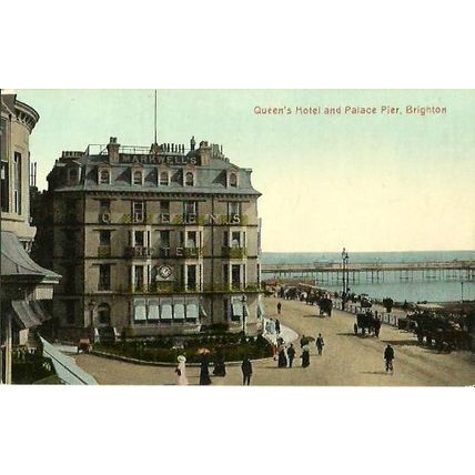 Sussex BRIGHTON Queens Hotel Postcard (Brighton Palace 111)