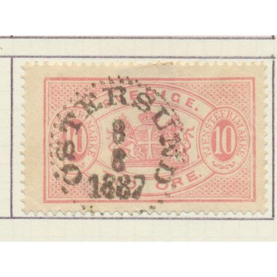 Sweden Stamp Scott #O17, Used, 1887 Ostersund Cancel