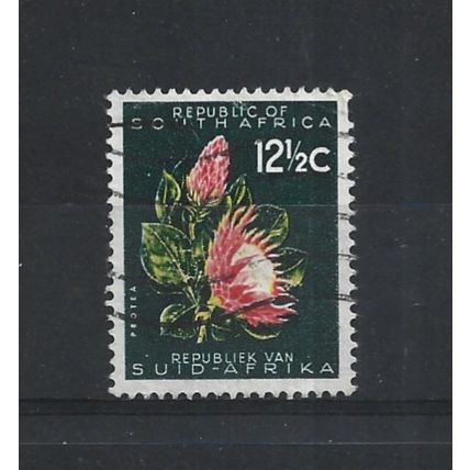 SouthAfrica.SG207 12 1/2c Protea.Variety Unchecked.Fine Used.Aug25f