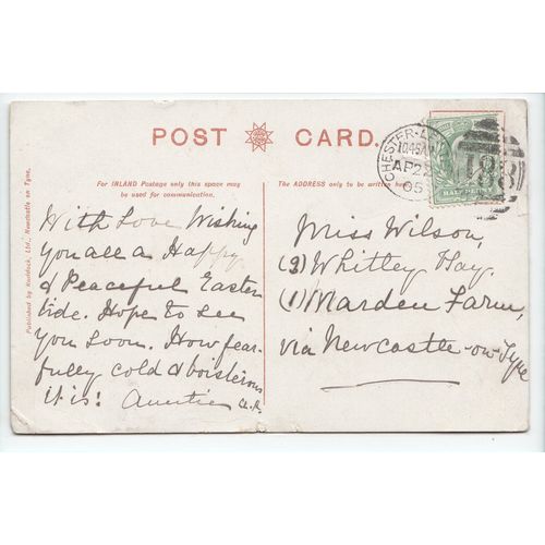Rothley Lake Lodge Northumberland Ruddock Ltd 1905 Postcard