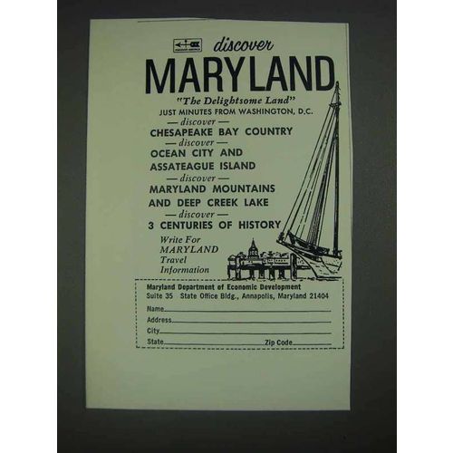 1967 Maryland Department of Economic Development Ad