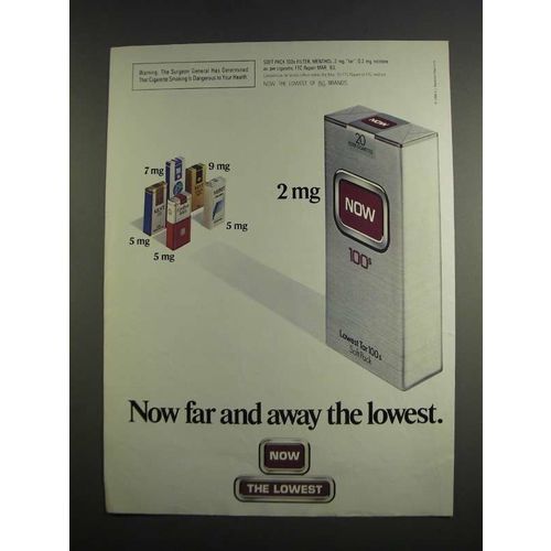 1984 Now Cigarettes Ad - Now Far and Away