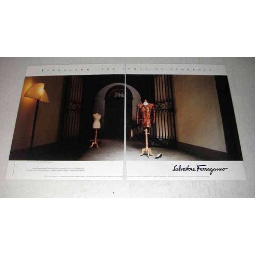 1989 Salvatore Ferragamo Fashion Ad - Touch of Florence