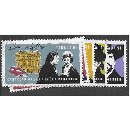 CAN 2006 (SET) 'CANADIAN OPERA SINGERS' (5v) FINE USED (EBID66-350)