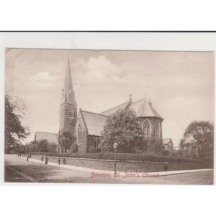 PPC St Johns Church Bowdon Manchester Lancashire c1910