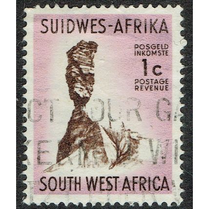 South West Africa 1961 Definitive Issue 1c Sepia and Reddish Lilac SG172 GU