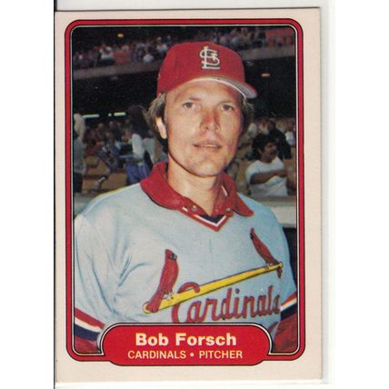 1982 Fleer baseball card 112 Bob Forsch- Cardinals