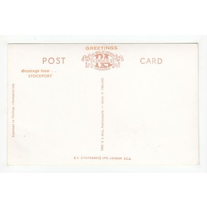 Wellington Road North Stockport Postcard RP Cheshire