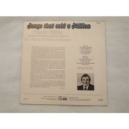RONNIE HILTON AND ORCHESTRA – SONGS THAT SOLD A MILLION - 12" ALBUM