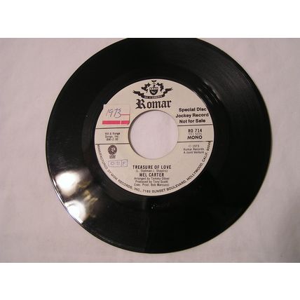 Mel Carter Promo 45-TREASURE OF LOVE STEREO/MONO