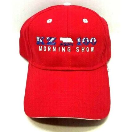 Otto Collection Snap Baseball Cap Hat Red KZ 100 Morning Show (J3)