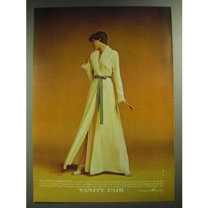 1974 Vanity Fair Loungewear Advertisement - Neal Barr - The 10 O'Clock News