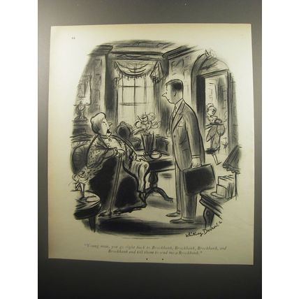 1951 Cartoon by Whitney Darrow, Jr.- Young man, you go right back
