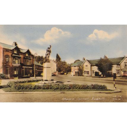 Shaws Corner Redhill Surrey Johns Ambulance Vintage Postcard