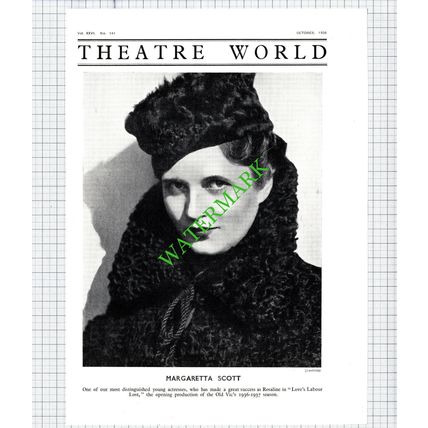 Margaretta Scott Actress - 1936 Cutting / Print