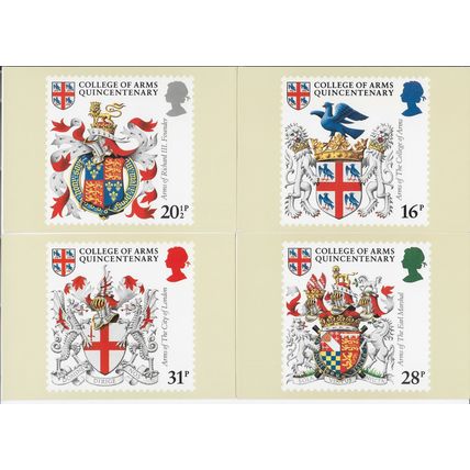GB 1984 College of Arms Heraldry M set of 4