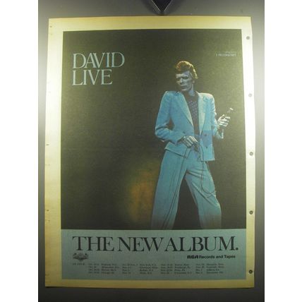 1974 David Bowie David Live Album Advertisement