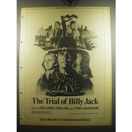 1974 The Trial of Billy Jack Movie Ad - Starring Delores Taylor and Tom Laughlin