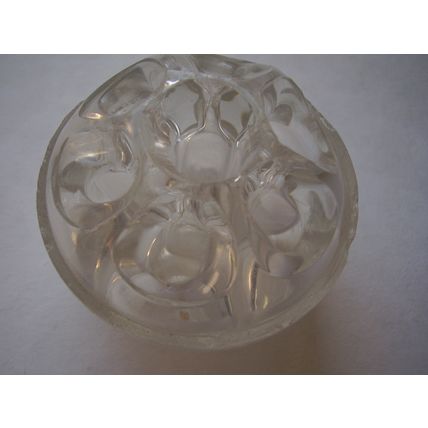 Davidson Flower Frog Rose 19 Hole Clear Glass 382699/31 Dome Flower Holder 30's