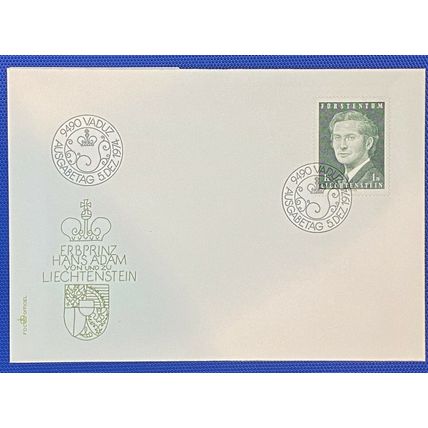 ZAYIX 1974 Liechtenstein Cover Mi 615 Sc 515 FDC Prince Adam Royalty 011022SM51