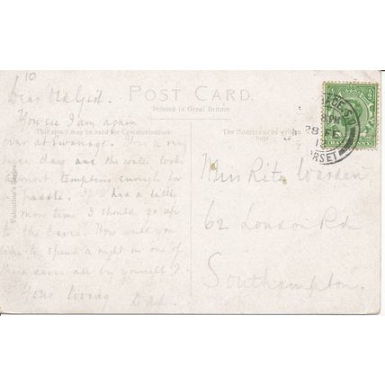 PC23393 Tilly Whim Caves. Swanage. Valentine. 1912