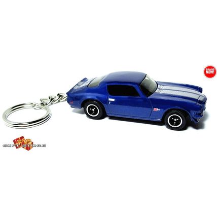 HTF KEYCHAIN 1970~71~72~1973 BLUE CHEVY CAMARO Z28 CUSTOM Ltd GREAT GIFT