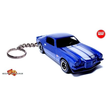 HTF KEYCHAIN 1970~71~72~1973 BLUE CHEVY CAMARO Z28 CUSTOM Ltd GREAT GIFT