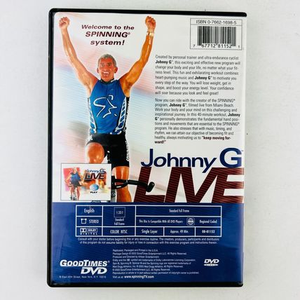 Spinning Johnny G LIVE DVD Bicycle Exercise Video
